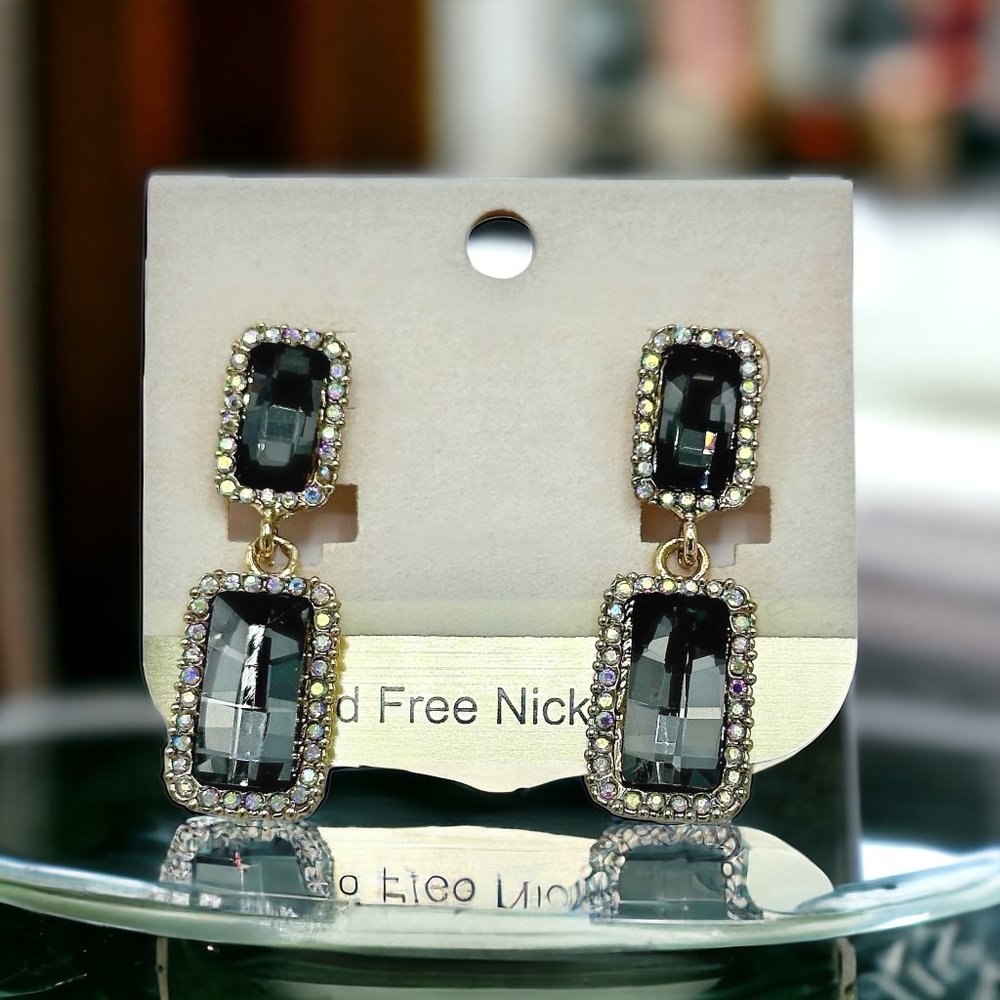 Pierced Geometric Nickel Free Dangling Earrings